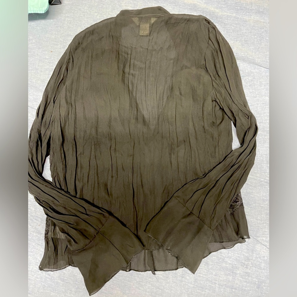 Black Allison Taylor ruffled Top